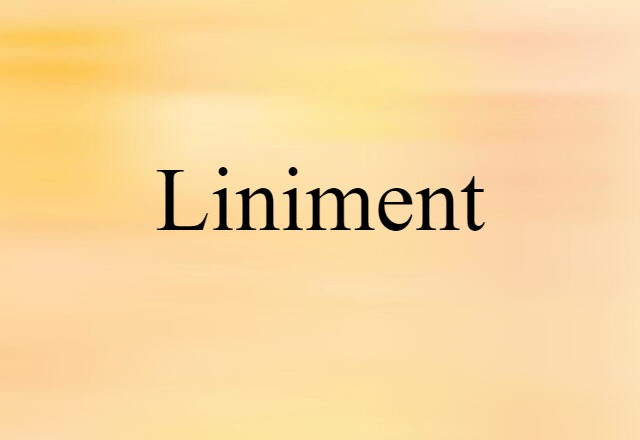 liniment