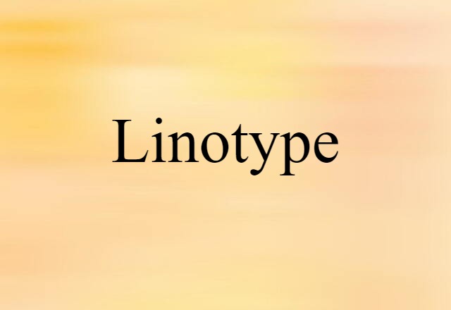 linotype