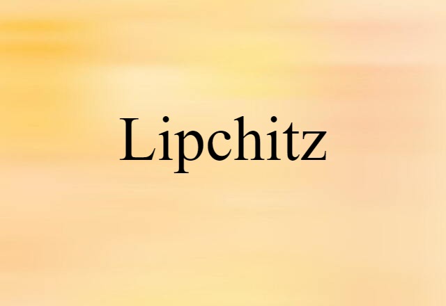 Lipchitz