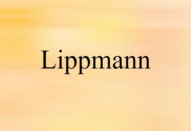 Lippmann