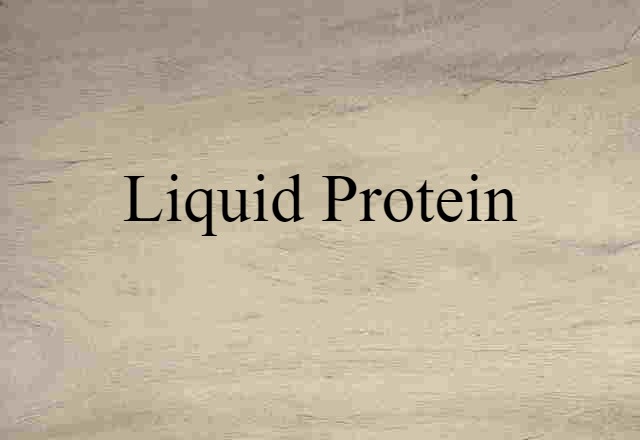 liquid protein