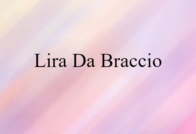 lira da braccio