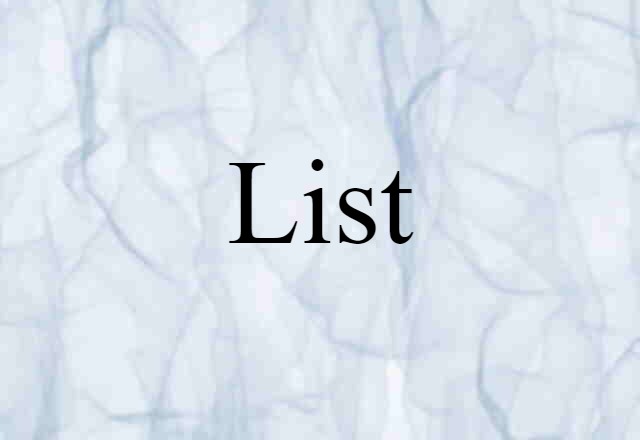 list