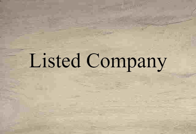 listed company