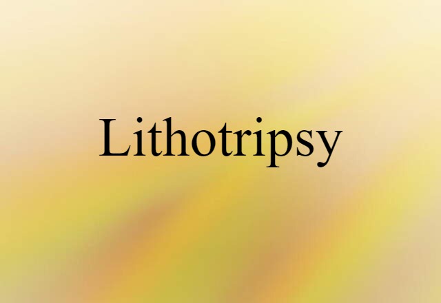 lithotripsy