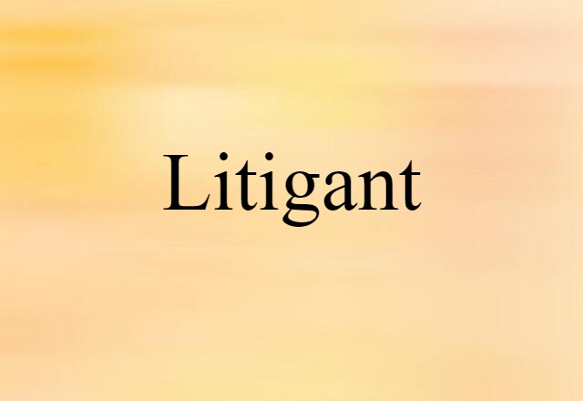 litigant