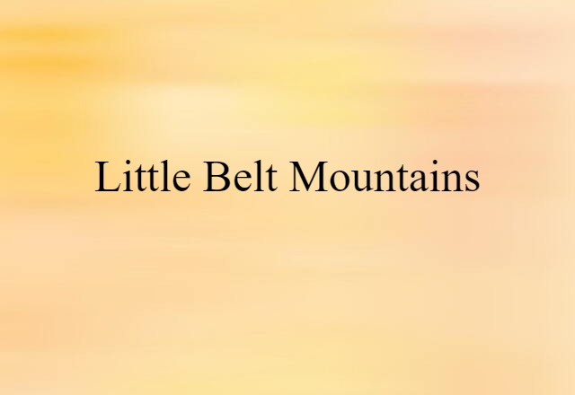 Little Belt Mountains