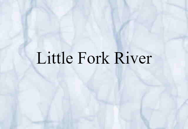 Little Fork River (noun) Definition, Meaning & Examples