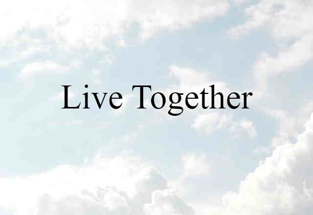 Live Together (noun) Definition, Meaning & Examples