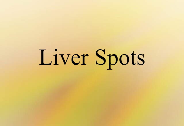 liver spots