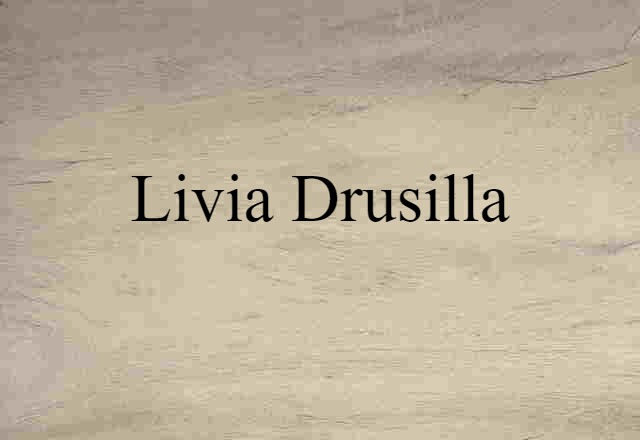 Livia Drusilla