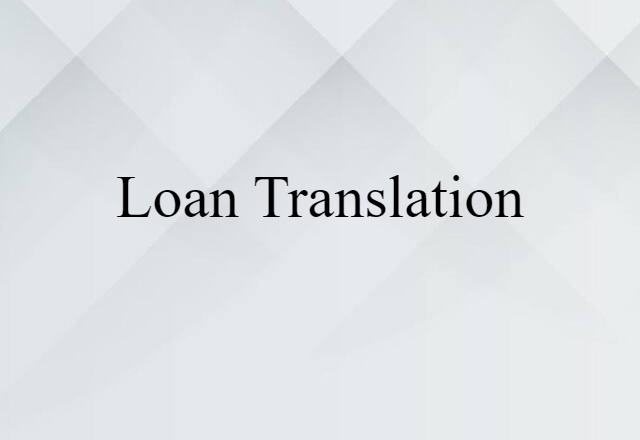 loan translation