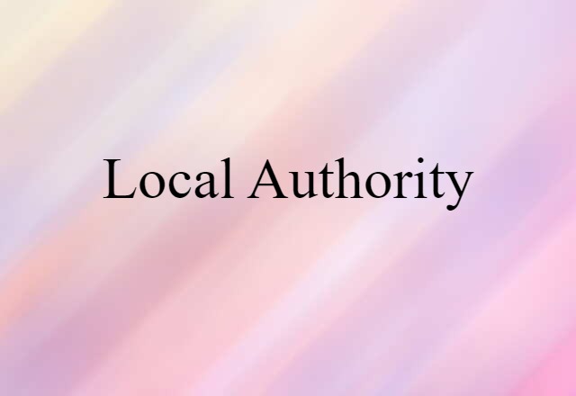 local authority