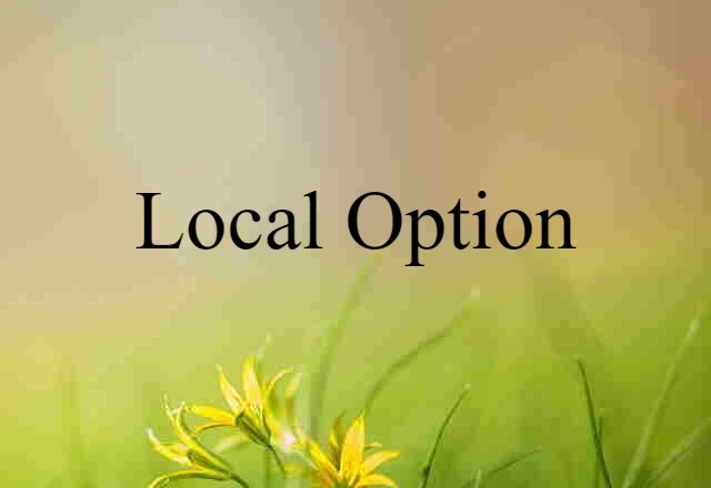 local option