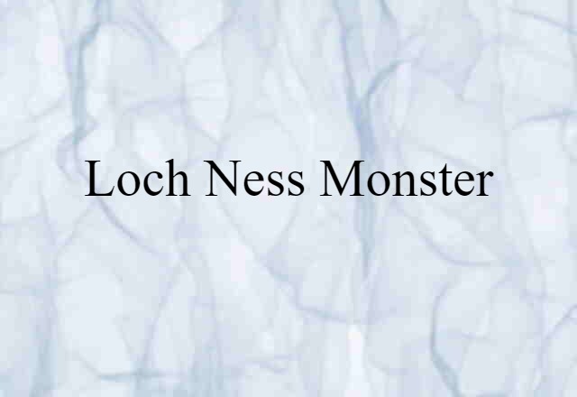 Loch Ness monster