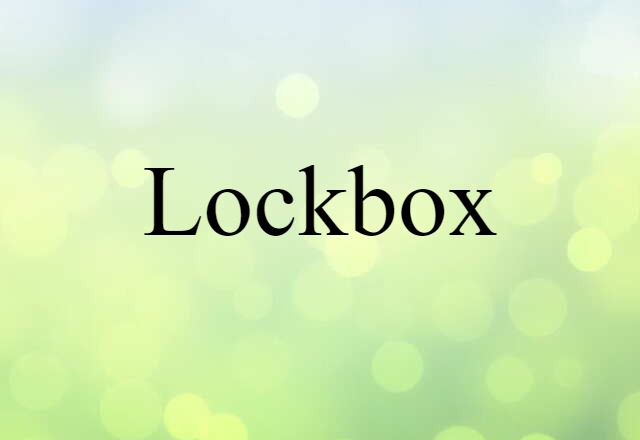 lockbox