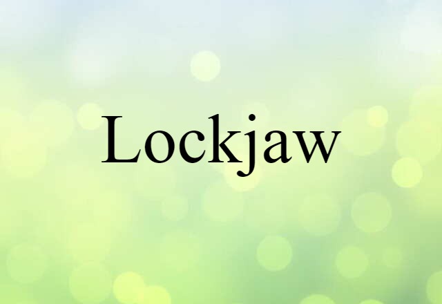 lockjaw