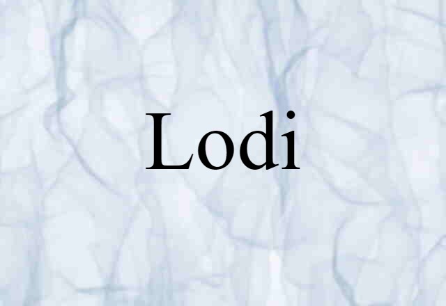 Lodi