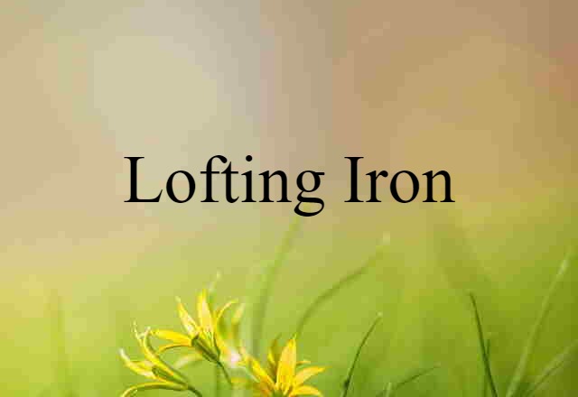 lofting iron