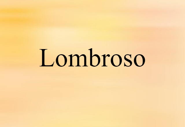 Lombroso