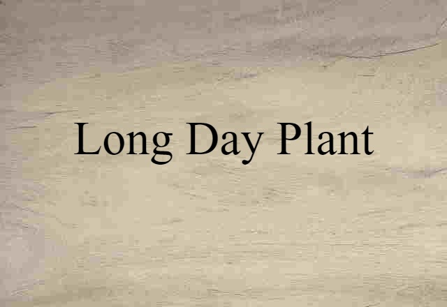 long-day plant