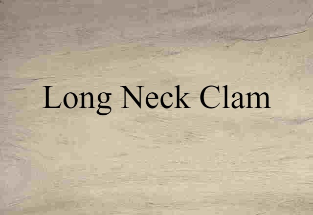 long-neck clam