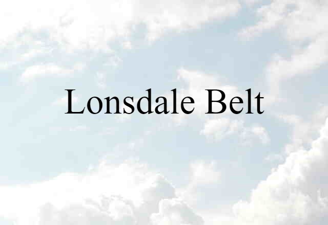 Lonsdale Belt