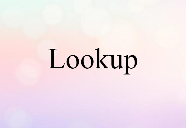 lookup