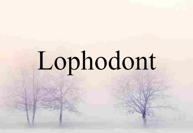 lophodont