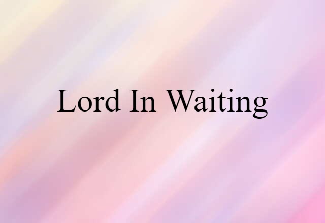 lord-in-waiting