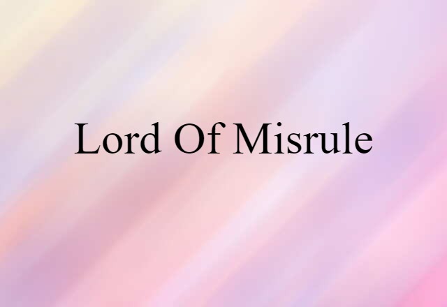 Lord of Misrule