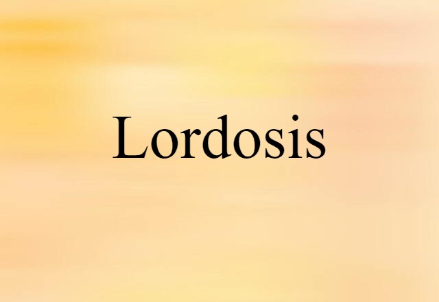 lordosis