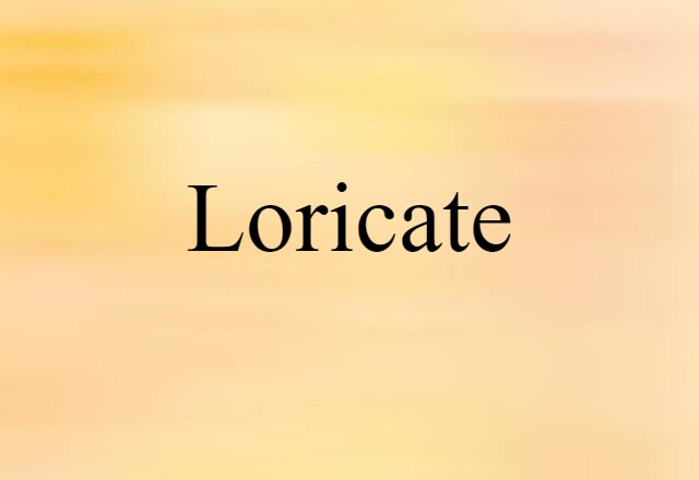 loricate