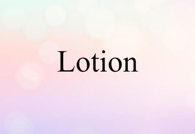 lotion