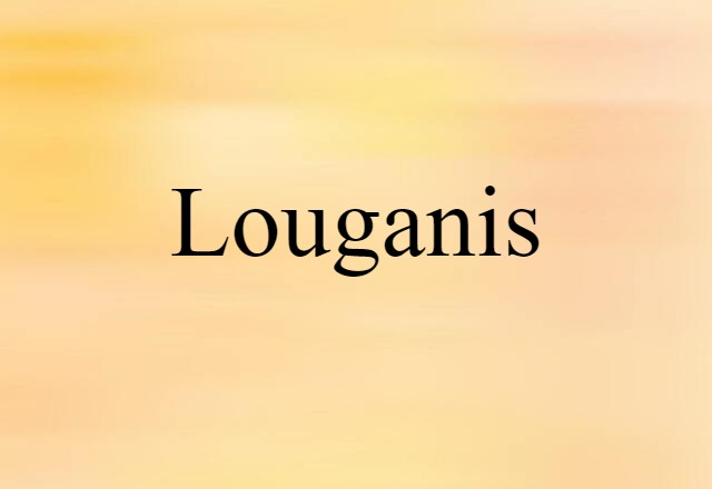 Louganis (noun) Definition, Meaning & Examples