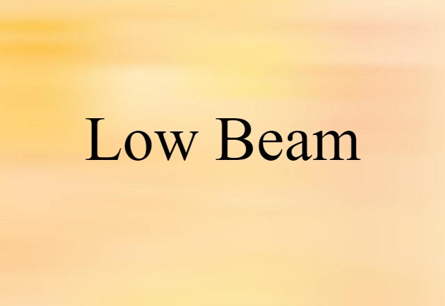 low beam