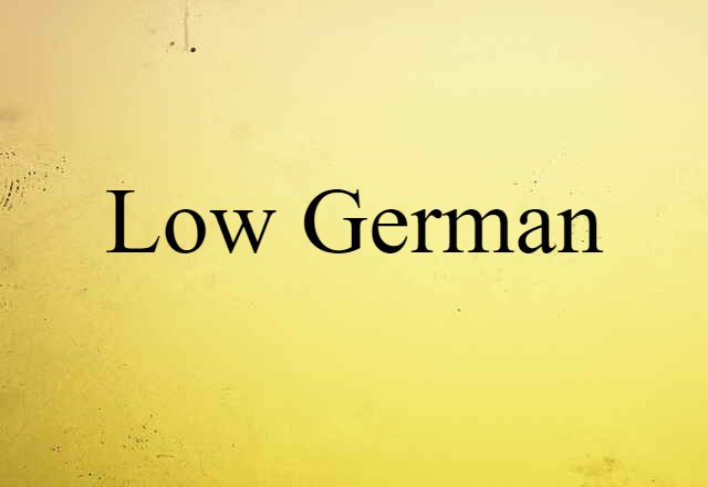 Low German