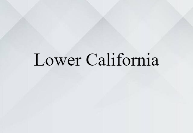 Lower California