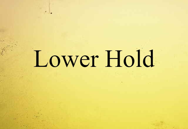 Lower Hold (noun) Definition, Meaning & Examples