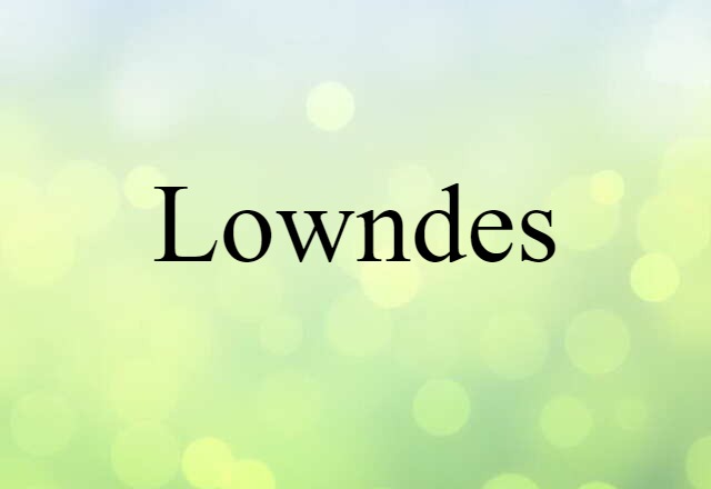 Lowndes