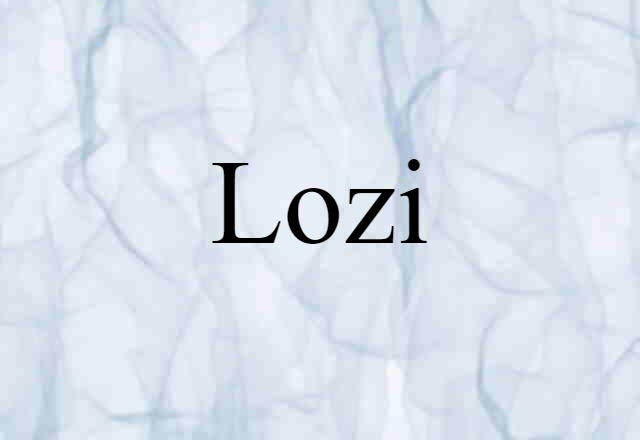 Lozi (noun) Definition, Meaning & Examples