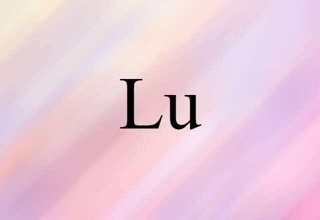 Lu