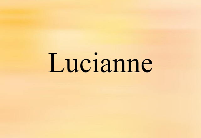 Lucianne