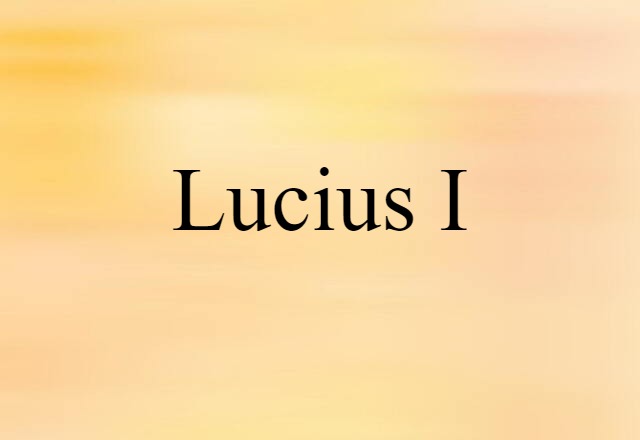 Lucius I