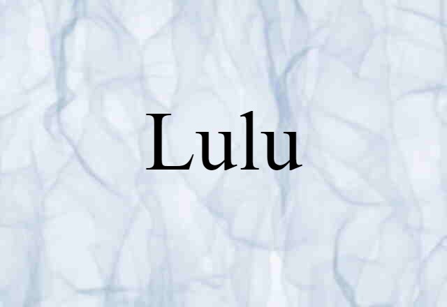 Lulu (noun) Definition, Meaning & Examples