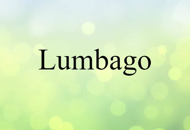 lumbago