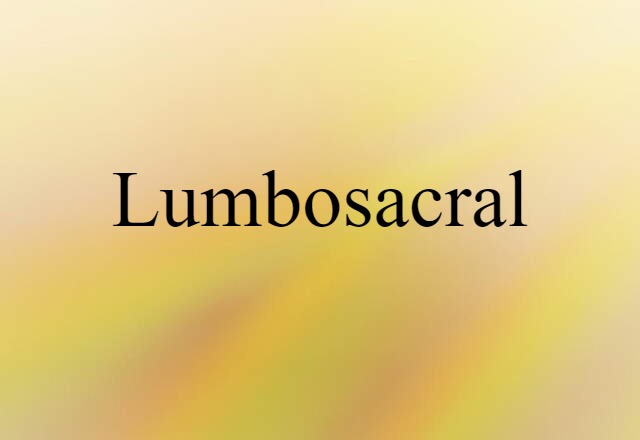 lumbosacral