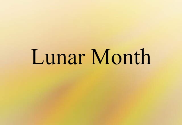 lunar month