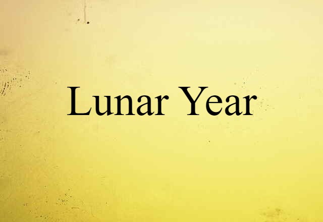 lunar year