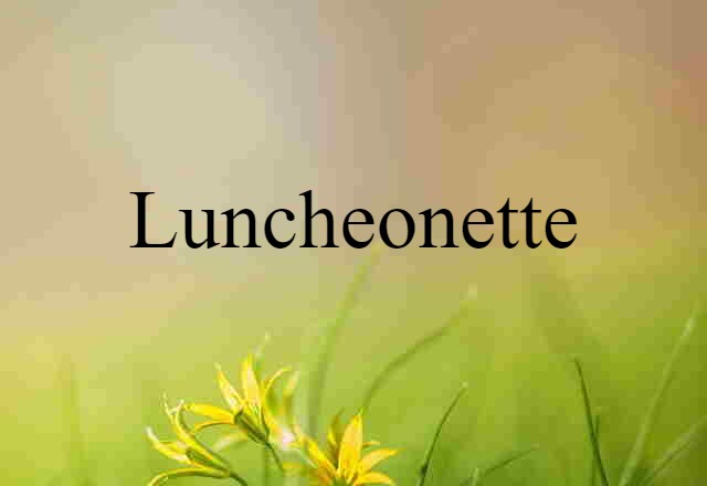 luncheonette